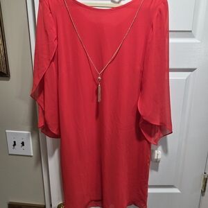 Dressbarn Elegant Scarlet Dress
